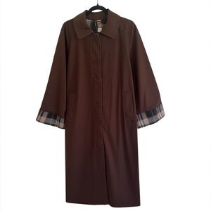 H&M Brown Long Length Car Coat NWT XS